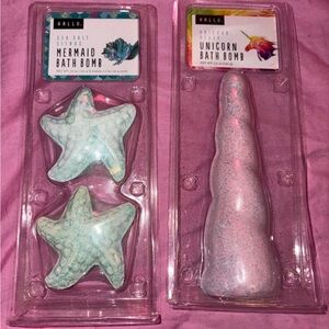 Hallu sea star and unicorn horn bath bomb